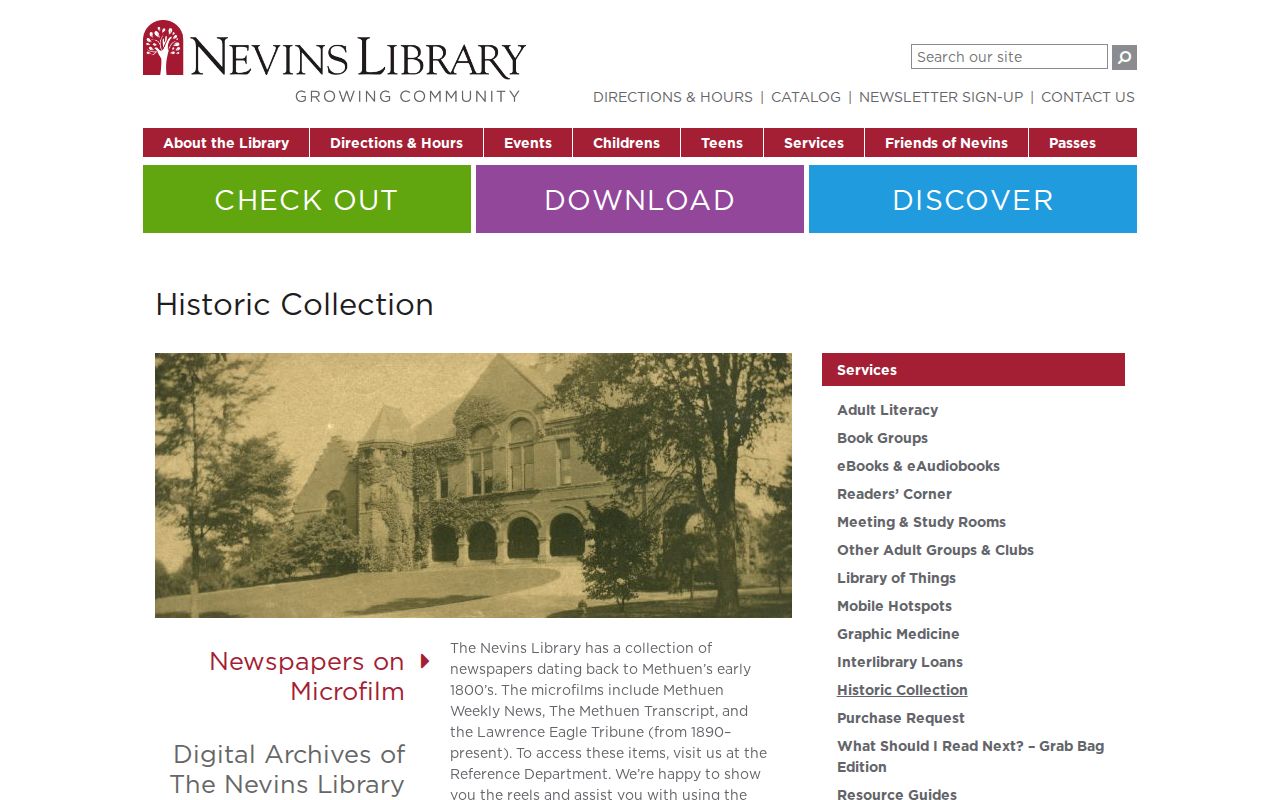 Methuen city directory research at the Nevins Historic Collection