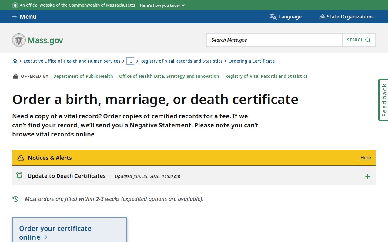 Methuen residents directory Massachusetts vital record application guidance
