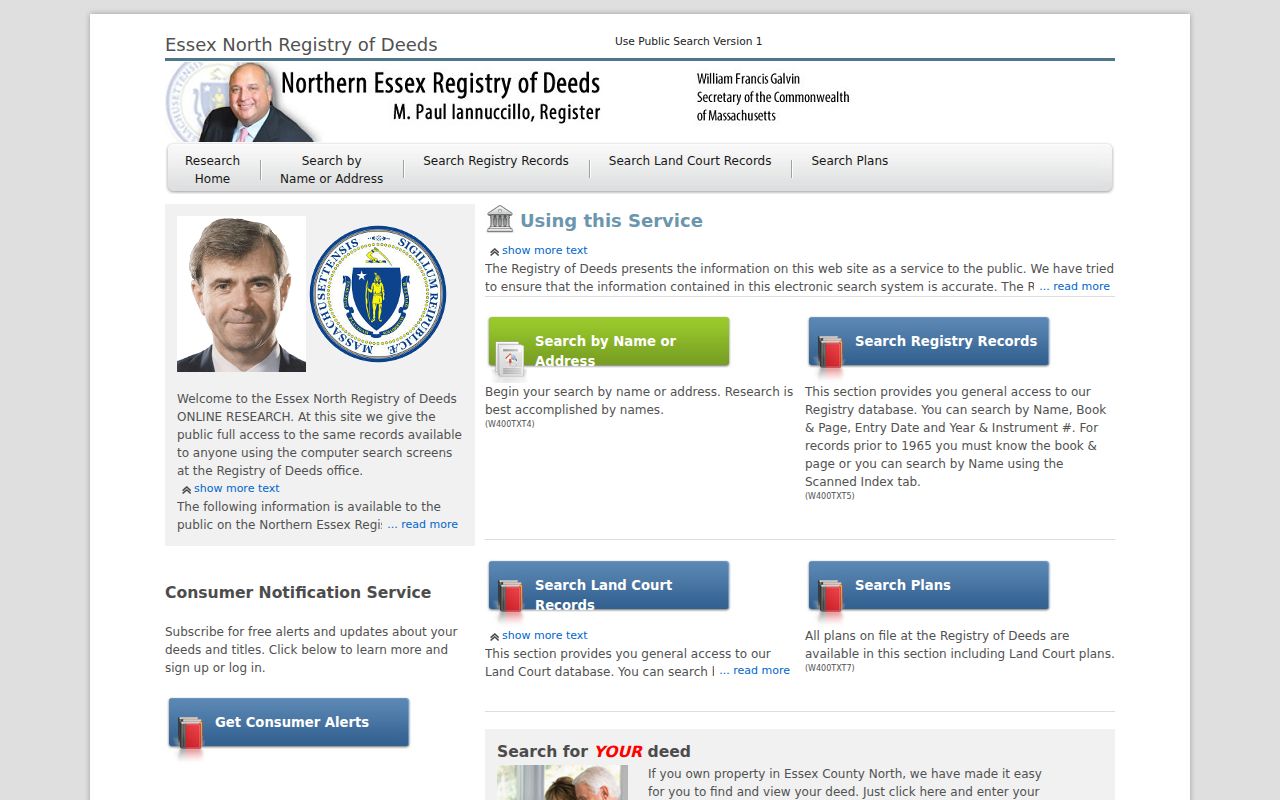 Methuen previous residents research through the Northern Essex grantor-grantee deed index
